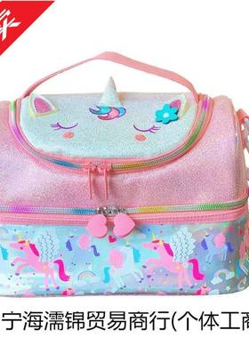 小生lunchbag午包卡餐防水饭学兜儿童保温饭盒FHJ包通手提袋便当