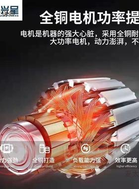 龙将锂角磨机装电链锯劈柴987伐木改锯太家用电麦电保