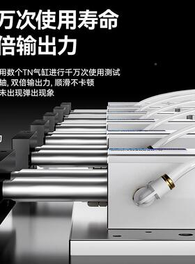 TN10气缸小型气动双轴双杆16/20*60X0X21X30X40X24950X75X0100X25