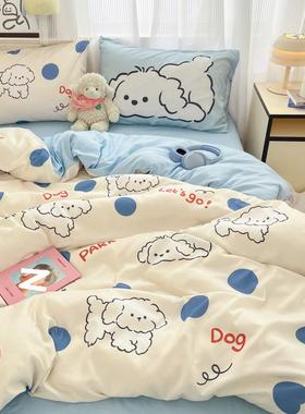 LCPA类母婴超软卡通水洗棉四件套套舍床床上用品宿三件单床笠款厂
