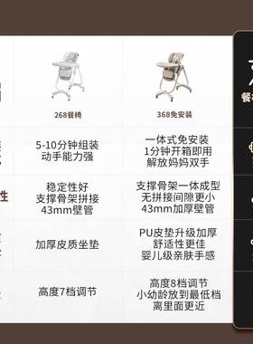 宝宝椅童学座可餐IBN坐躺椅子吃饭用婴幼儿宝家宝餐桌椅多功儿能