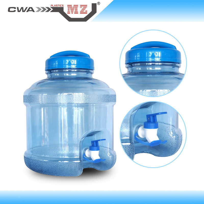 加厚纯净水桶大口盖塑料水桶茶台PC饮水桶矿泉纯净饮水桶带龙头