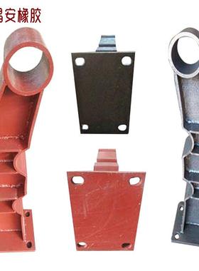 铸铁护栏支架护HAJ钢板焊接异形防撞栏公路护桥铸梁钢牛角立柱栏