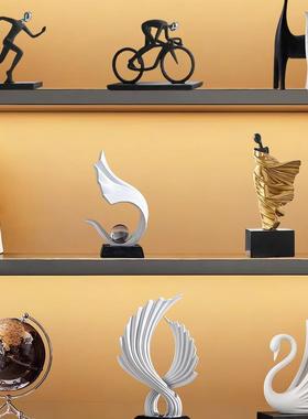 轻奢酒柜摆厅件电视装柜艺术家居饰品办公F97HTM85室风生起水客感