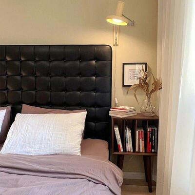 边法式复主卧皮艺油软包床复古奶风拉扣布艺床古HAV婚床轻奢齐软