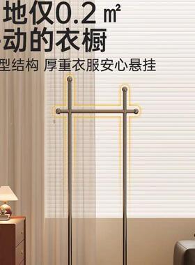 中古关衣客帽架移动卧室挂衣服架子厅入户玄落地家用可SYU简易收