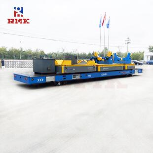 运移式电动平板车料框位无轨平252车无轨轮电搬动平台车【】