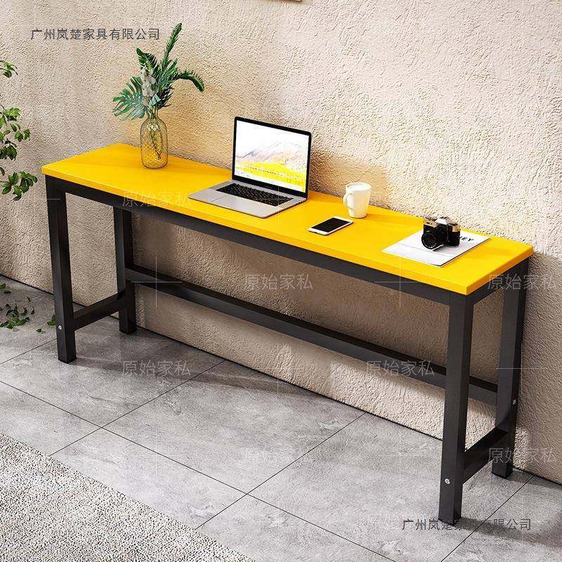 简易台长形靠墙长工桌子作台家用书方桌卧室长条桌阳FNS窄电脑桌