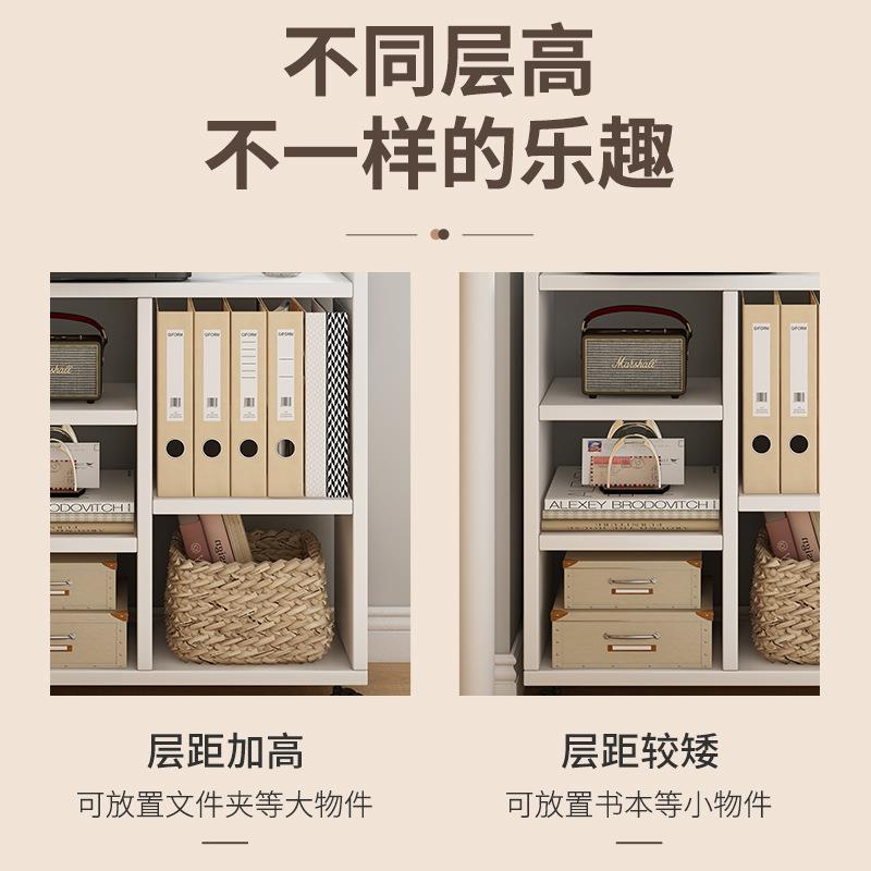 S524桌下书办公室桌架面置物架带轮宿可移柜动落地舍简易收纳子小
