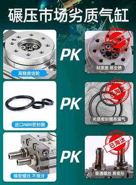 276气动摆动旋转气缸90度0180度HRQ/MS0QB1A20A30A50A70A010A20A