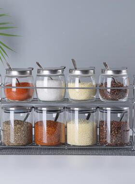 盐璃新品调料罐储物密封罐调玻味盒罐套装调料罐厨房10250000罐家