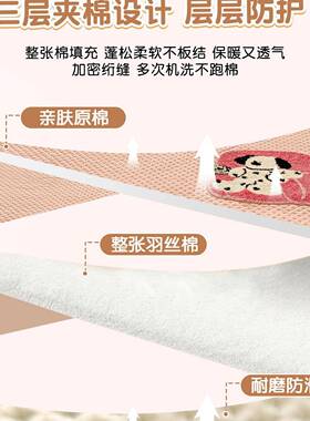 卡通巾绣SX202411夹棉床笠单件四季件通用加全包床毛罩床垫套保护