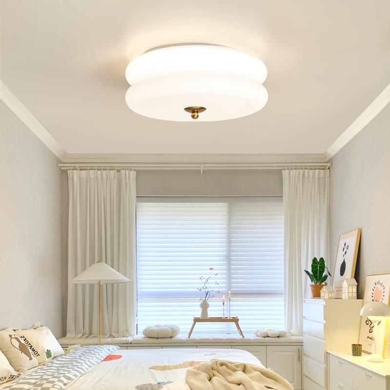 卧室全光谱护简约现眼代房间吸顶灯l款ed智能语音主448灯卧灯具新
