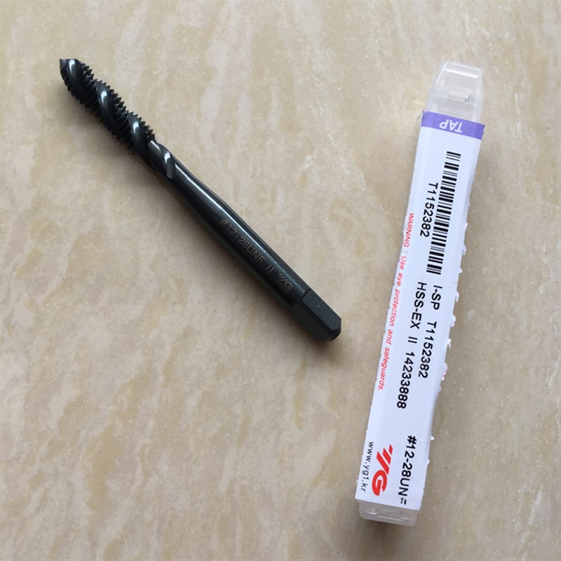 韩国YG普通螺旋丝锥M4*0.5 YH1/M4.5*0.75 YH2螺纹丝攻螺旋螺丝攻