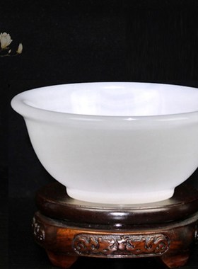 天然阿富汗玉石碗家居摆件吉祥乔迁送礼佳品