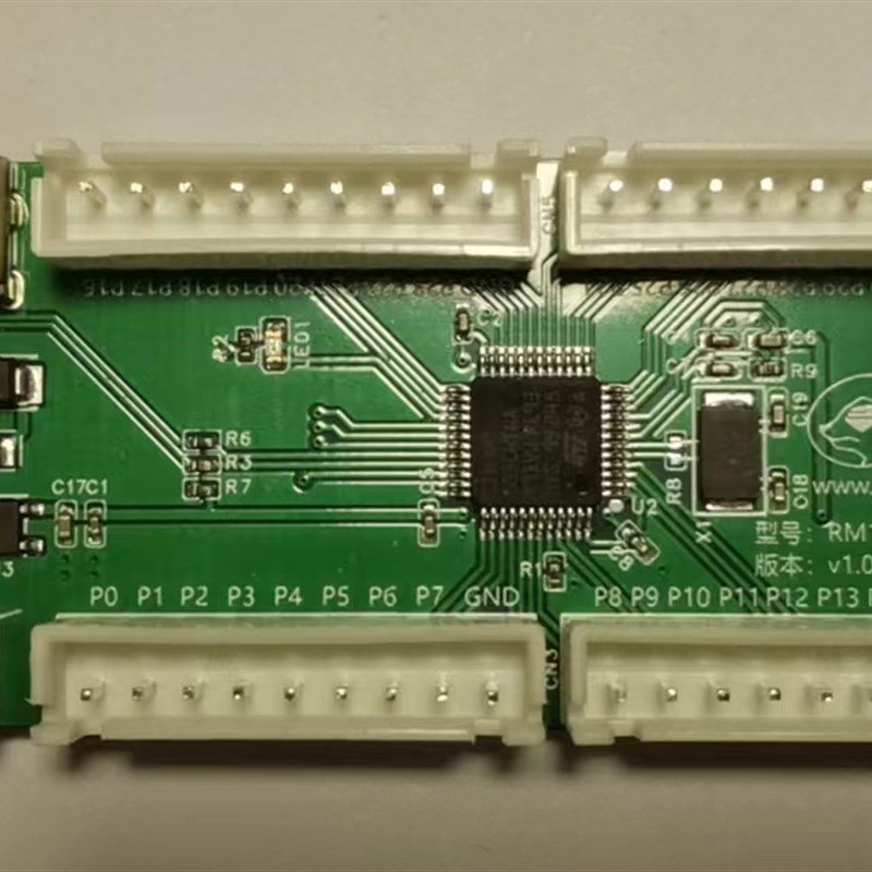 USB转32路GPIO数字TTL模块扩展PC工控机Win电脑Linux安卓Android