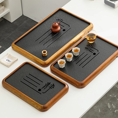 花梨木实木茶盘功夫茶具套装家用排水储水两用办公会客高档茶台海
