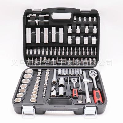 竖排108件套筒组套工具汽修棘轮扳手套装