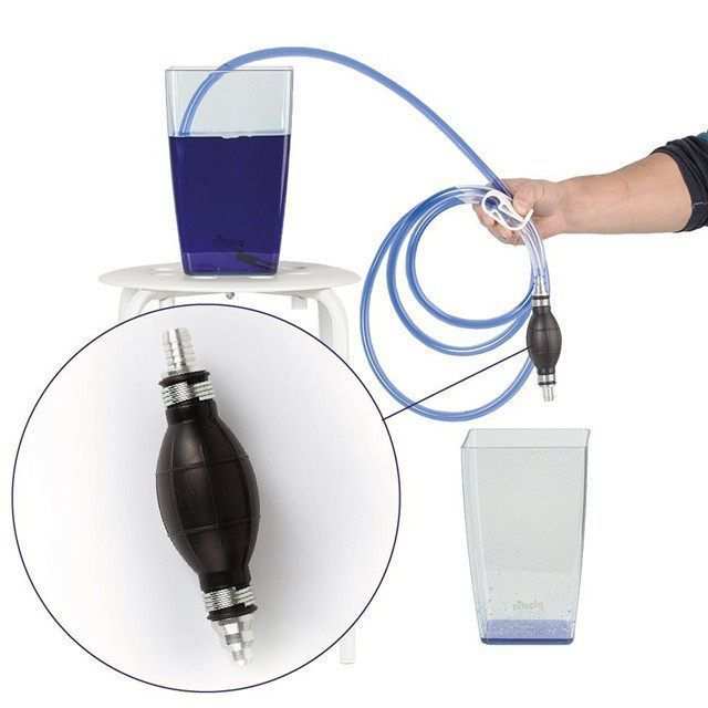器车用泵工具换油汽油抽水抽油器泵手动虹吸转移器液体抽油泵
