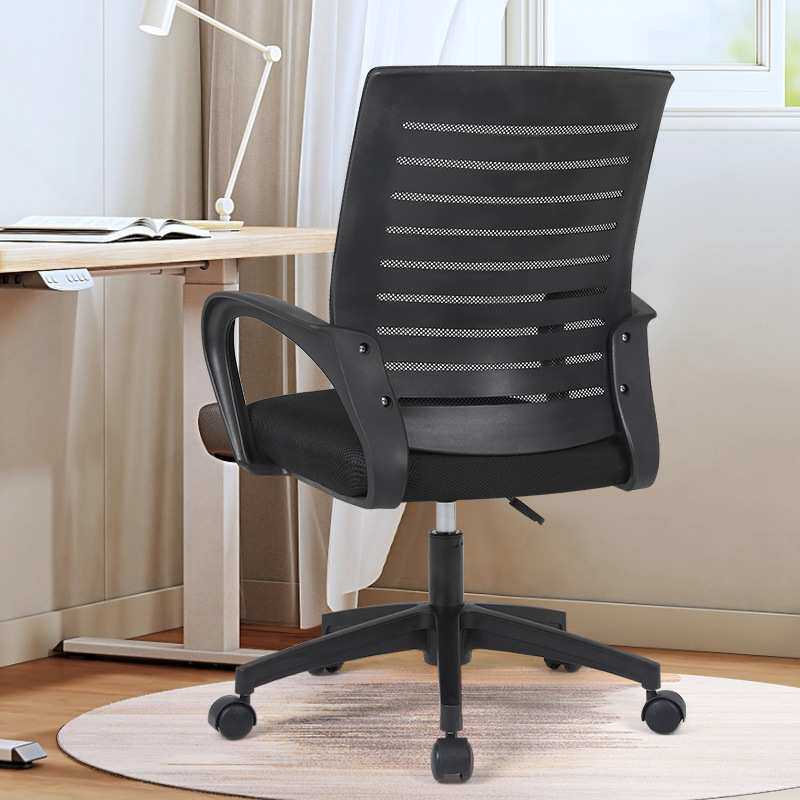 办公电脑椅子网布久坐舒适万向轮滑轮护腰脊椎会议椅加厚坐垫透气