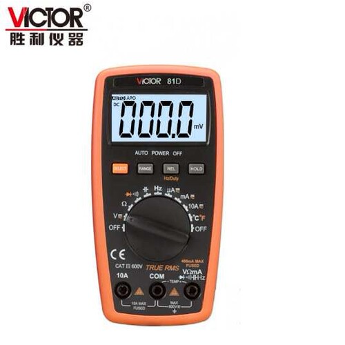 胜利VC81B/VC81D自动量程小型家用数字万用表
