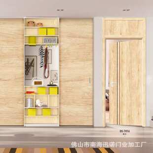 门头封板简约室内卧室桥洞力学板碳晶板木门套装隔音平开封板门