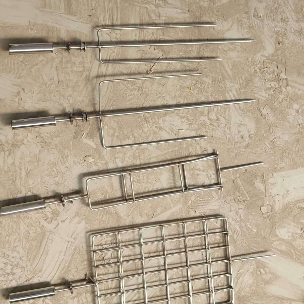 烧烤设备配件烤全羊电机全羊架子羊腿羊排叉烤鱼夹烤兔夹鸡叉子