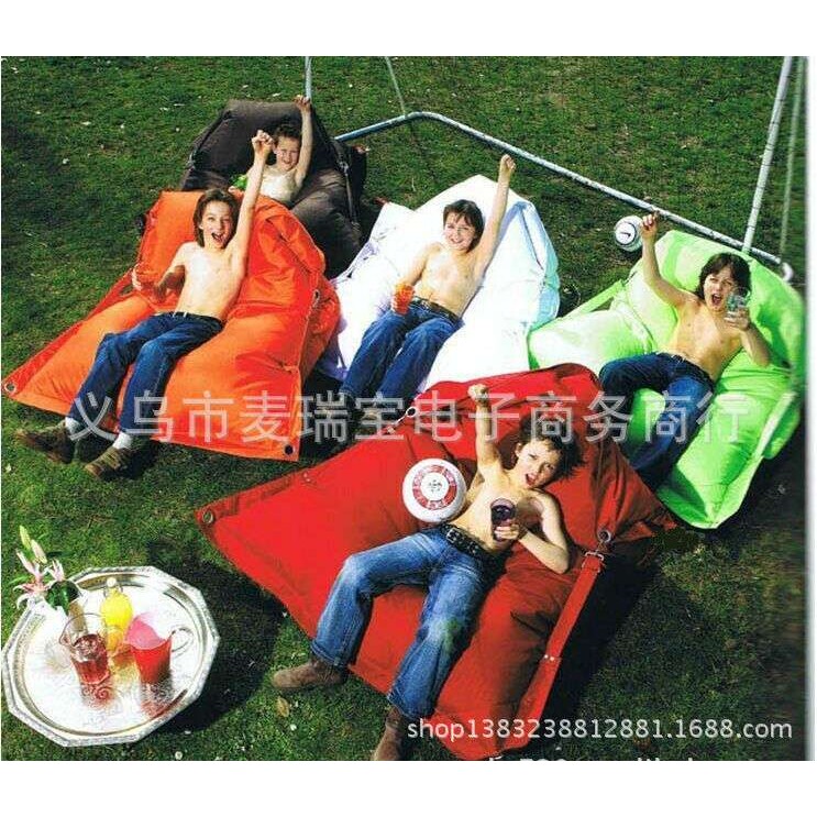 超轻欧美懒人沙发 户外懒人沙发睡袋野外休闲沙发 白色 防护躺椅