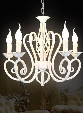 欧式蜡烛灯吸顶吊灯灯具灯饰卧室d客厅装修餐厅灯白色创意