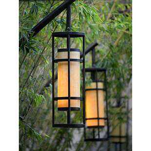 户外吊灯门头吊灯屋檐长廊装饰灯民宿庭院禅意风格灯具室外灯