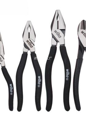 德国wiha威汉黑森林钳子进口钢丝钳老虎钳斜口钳电工尖嘴钳工业级