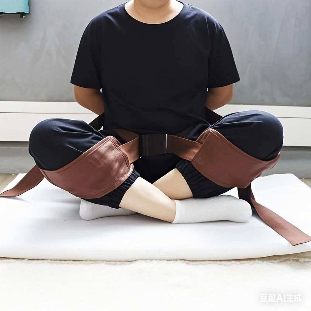 打坐腰带绑带禅修腰带 双盘带 打坐带 护腰带矫正脊椎人体工程学
