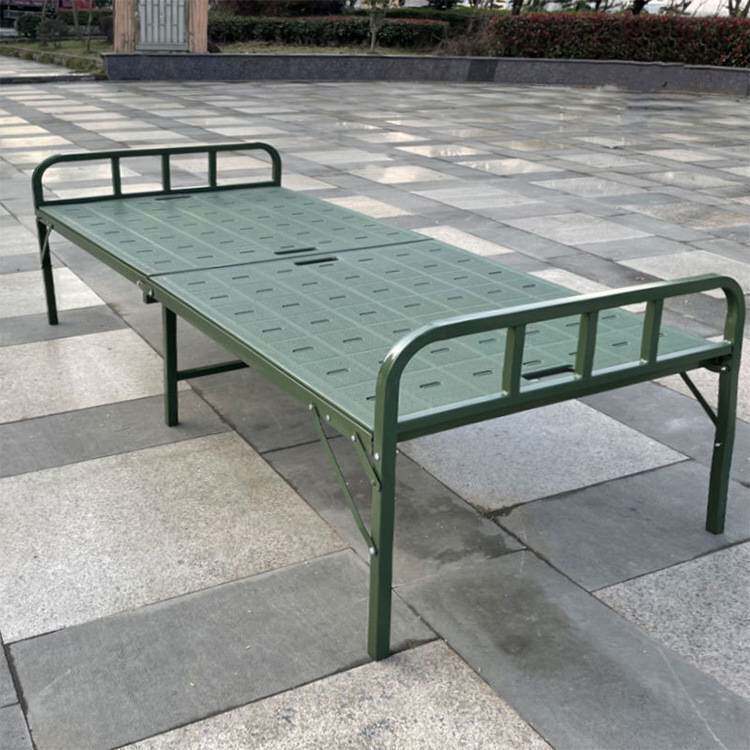民政救灾应急单人床多用途轻型移动折叠床抗震救灾陪护塑钢床河北