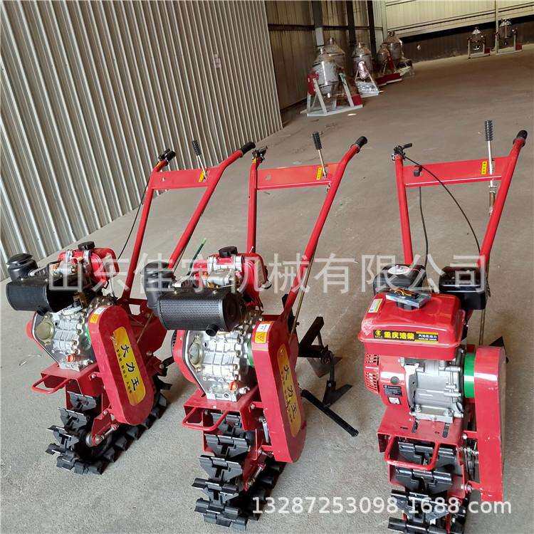 小型双履带式链轨微耕机家用微耕犁地翻转犁农用趟地机