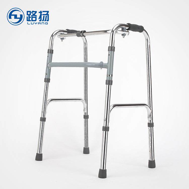 佛山老人铝合金助行器助步器残疾人四脚拐杖康复助力器
