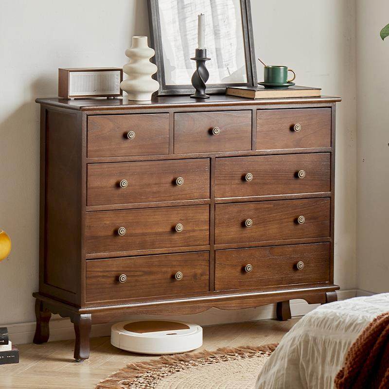 N5实木斗柜卧室抽屉式收纳柜子储物柜美式简约客厅九斗橱整装经济,电子元器件市场,其它元器件,淘宝优惠券,粉丝福利购,淘宝优惠卷