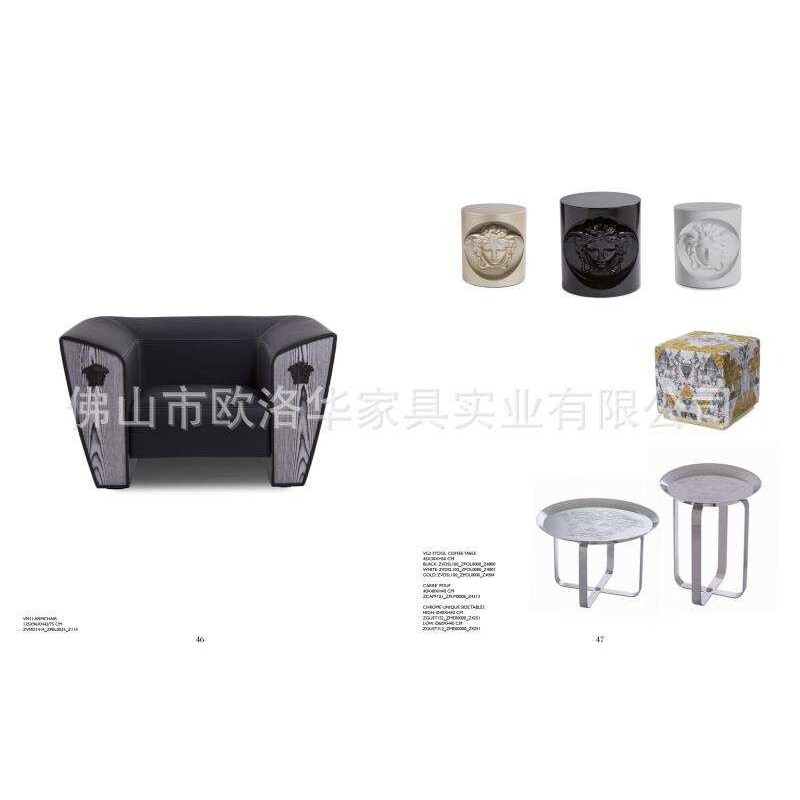 厂家直供 意大利后现代轻奢纳帕皮沙发组合范思折沙发家具