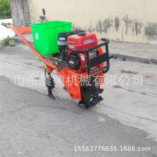 汽油独轮小麦追肥机双行手扶式播种大豆玉米条播机