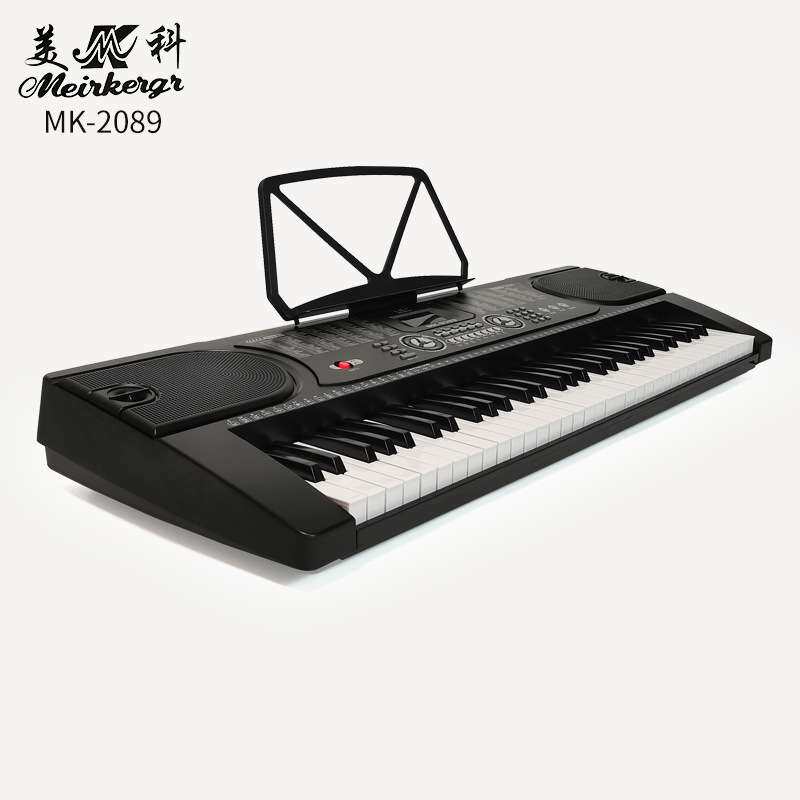 美科MK-2089仿钢琴键电子琴61键多功能儿童成人键盘乐器便携