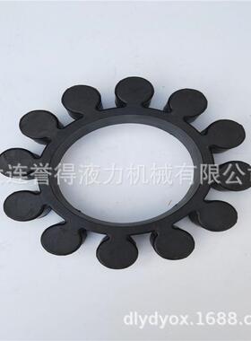 现货黑色橡胶材质的梅花弹性块yoxii耦合器梅花垫