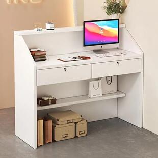 翔沛简约现代收银柜台店铺小型前台服装店接待吧台商用收银台