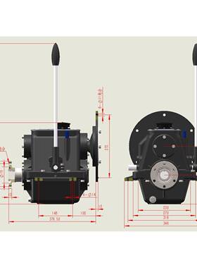 型到家6船用齿轮箱04716波牙变减速机离合速器倒正锚机后退