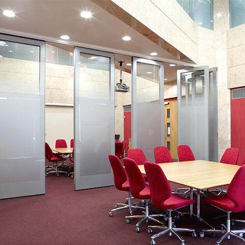 智隔能电动活动隔断厅墙全自动隔断屏风会议室展多IXB功能馆店电