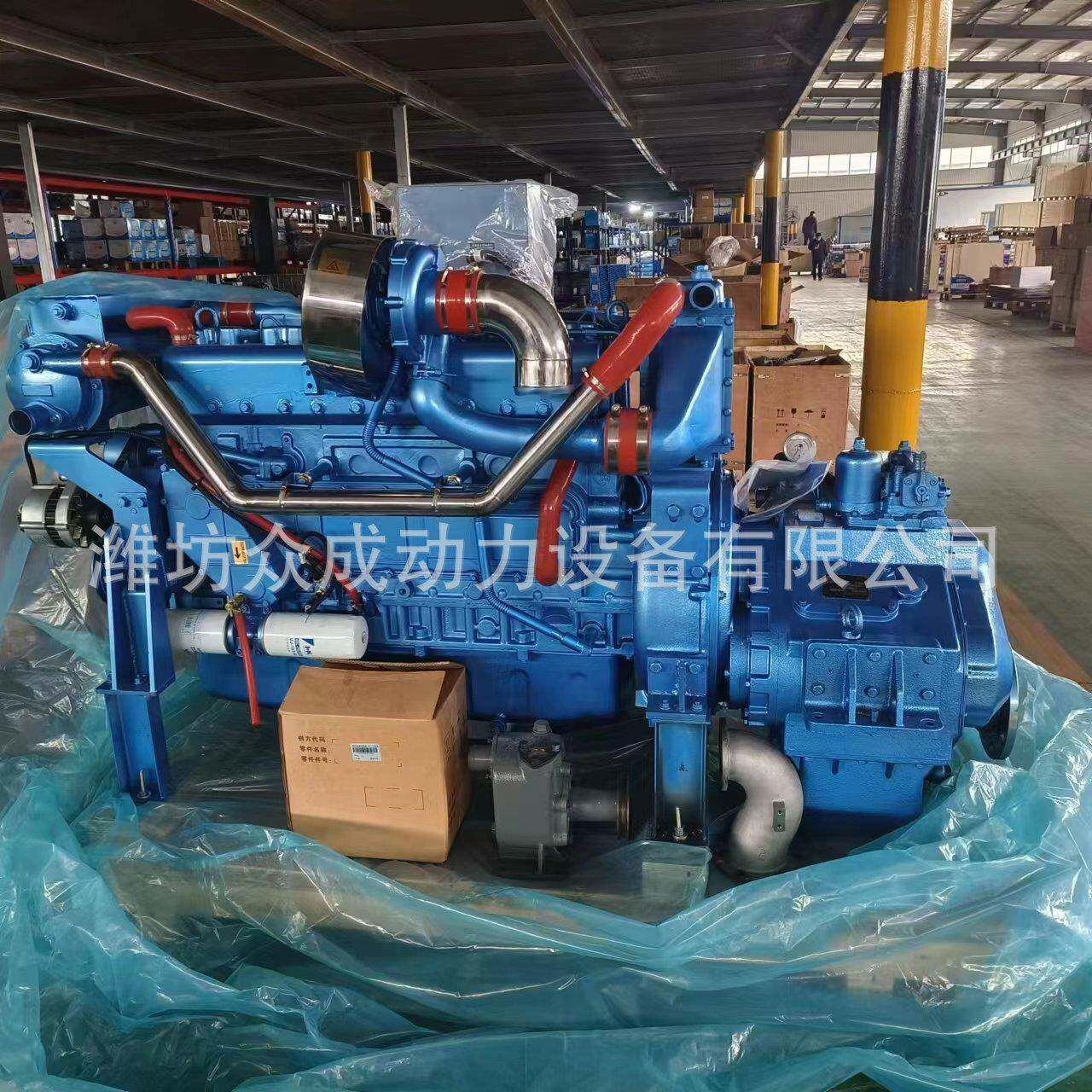 19马0力船箱用YGW柴油机190力船机马带齿轮140千瓦船用柴油机