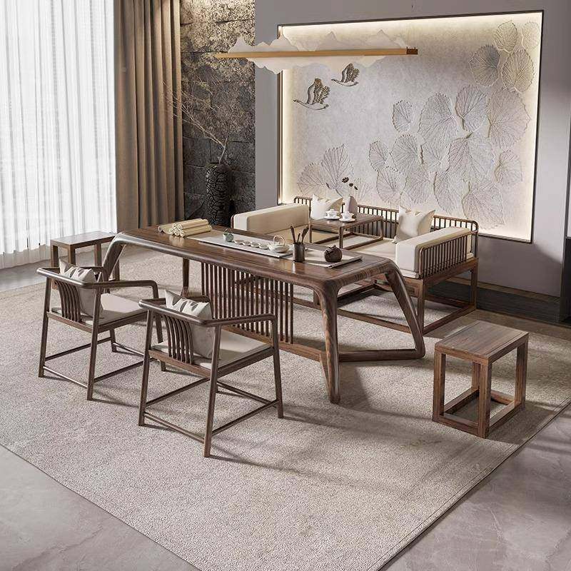 实木茶桌椅组合套办公客厅家HQV用端高茶馆茶室楼会客泡全茶台,商业/办公家具,茶台/茶桌,淘宝优惠券,粉丝福利购,淘宝优惠卷