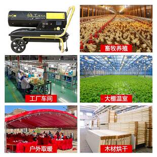大功热率燃油暖烘工风机大棚养殖育雏干风机业柴油ELY热风炮