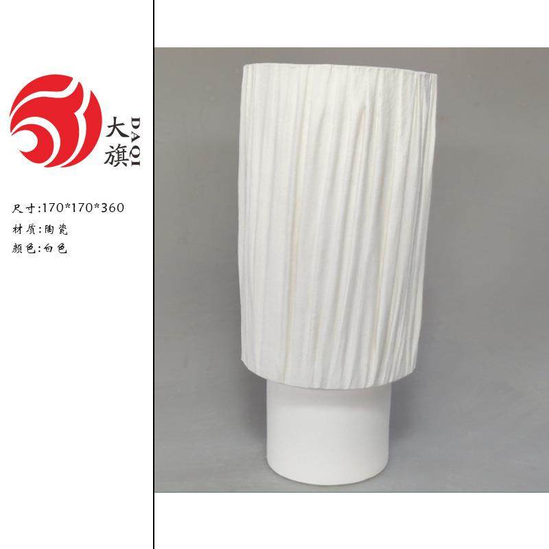 代艺术家居板软KCI装现白色墅陶瓷手工花瓶摆件样房别酒店装饰品,橡塑材料及制品,工业陶瓷,淘宝优惠券,粉丝福利购,淘宝优惠卷