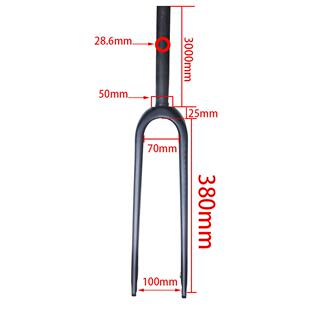 全碳纤维通用公路订货自行车平拆碟刹前叉轴椎管直管装前叉桶快前