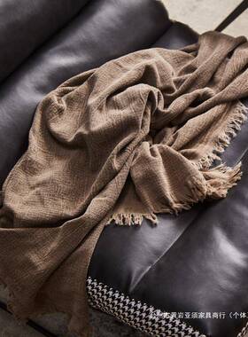 计师单人沙发轻设奢111-85现代约千鸟格懒人客厅休闲虫毛毛小沙发