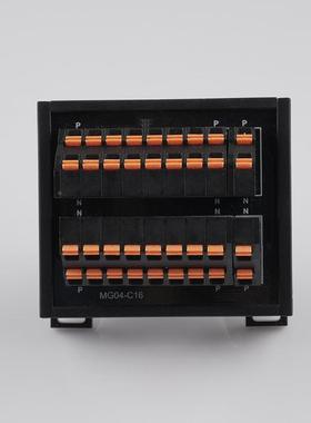 16位公用PLCP端子台10ALEI子LC转接线端排板32芯片弹端子厂家直销